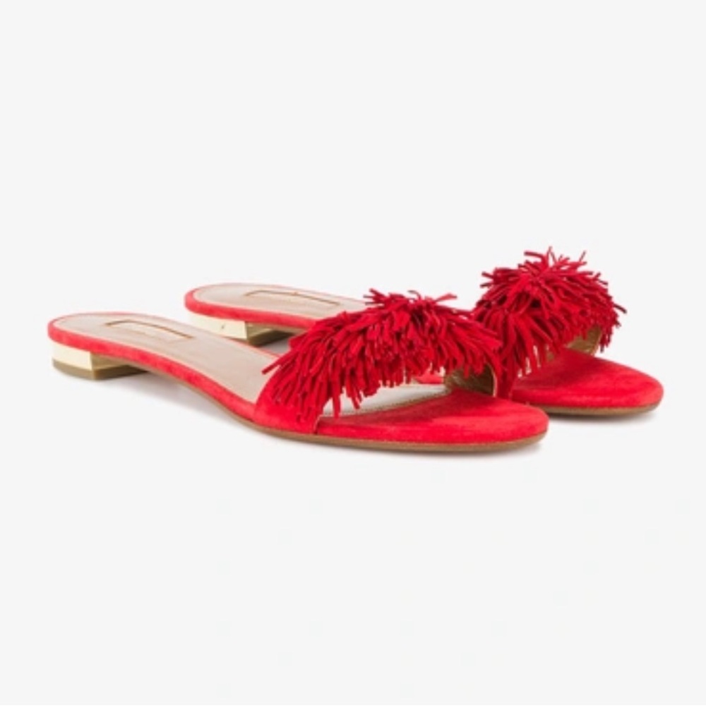 AQUAZZURA Wild Thing Fringe Sandals